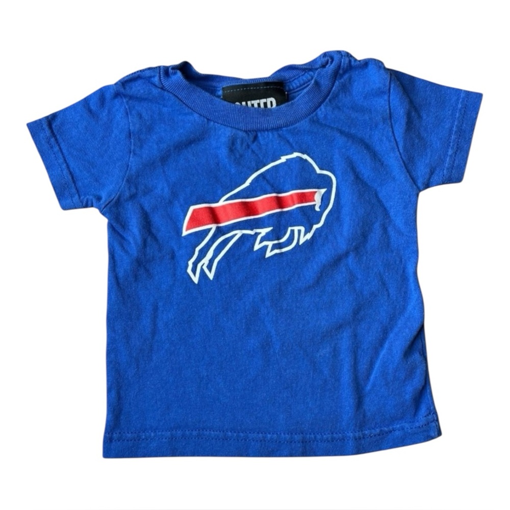 Buffalo Bills 90s Vintage Outer Stuff Kids Blue T-Shirt Sz 12 M